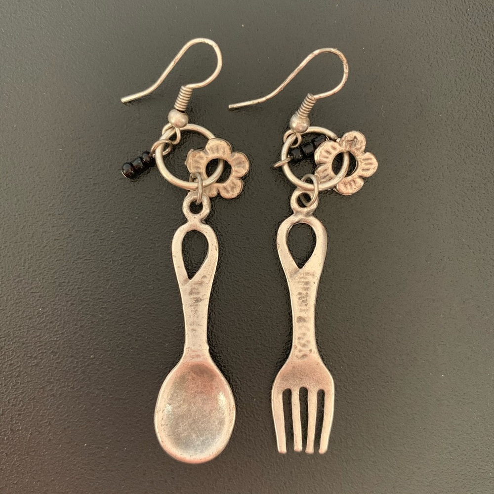 Culinary Spoon Fork earring